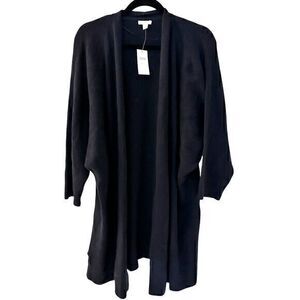 Pure Jill Navy Blue 3/4 Sleeve Dolman Open Cardigan Size XL Tall‎ NWT